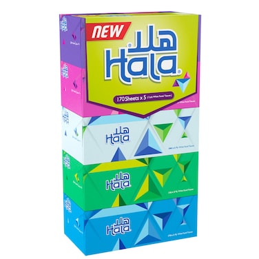 Hala Facial Tissue 5box + 170sheets x 2 ply