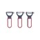 Homeway Vegetable Peeler 3 Pieces