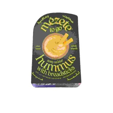 Mezete To Go Zesty Zaatar Hummus with Breadsticks 92g
