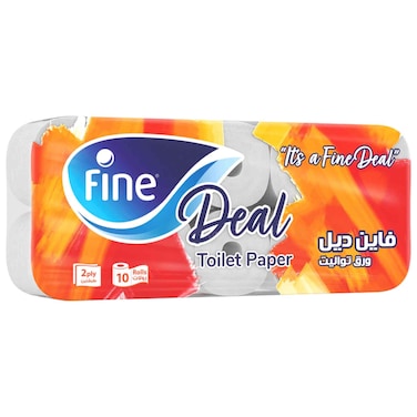 Fine Deal Toilet Deal 150 Sheets 10 Rolls