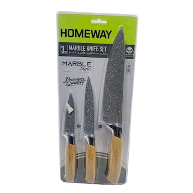 Homeway Marble Knife Set 3 Pieces