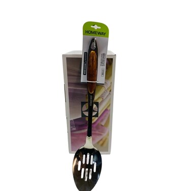 Homeway Stainless Slotted Spoon Woodi