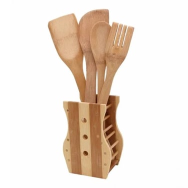 Elegant Wooden Spoon Set 4 Pieces