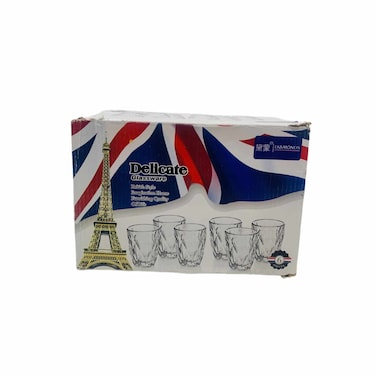 Rcc Glass Cup Set 280 ml 6 Pieces