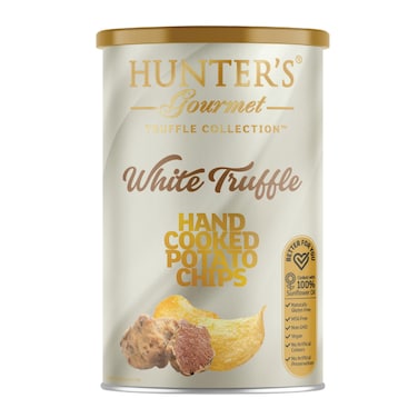 Hunters Gourmet Truffle Collection White Truffle Hand Cooked Potato Chips 150g