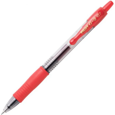 Pilot G-2 Gel Ball Pen 07 Red