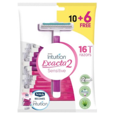 Schick Exacta 2 Razors for Women 16 Pieces