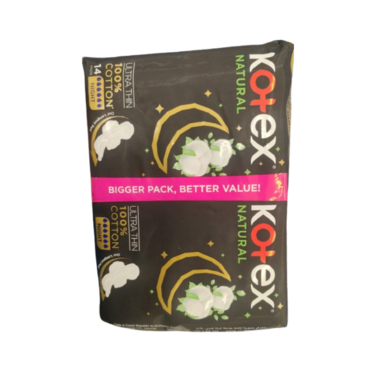 Kotex Pads Natural Ultra Thin Night 14s