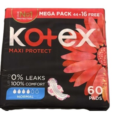 Kotex Maxi Normal Sanitary Pads 60 Pieces