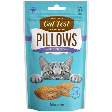 Farm Fresh Cat Fest Natural Treats Pillow with Crab Cr&egrave;me 30g