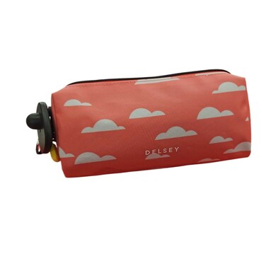 Delsey Top Zip Pencil Case Pink
