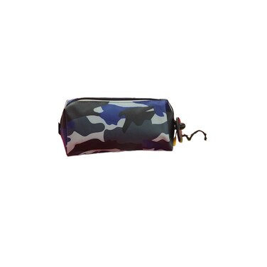 Delsey Top Zip Pencil Case Camo Blue