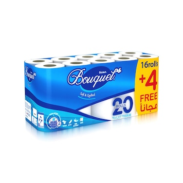 Sanita Bouquet Soft and Quilted Toilet Tissue 20 rolls