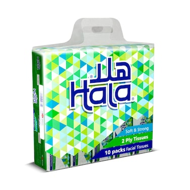 Hala Soft and Strong Facial Tissue 10packs x 2 ply