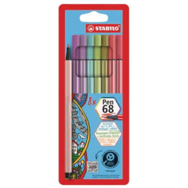 Stabilo Pen 68 Set/8&nbsp; 68/03-8-12