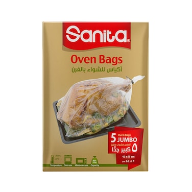 Sanita Oven Bags 5 Oven Bags Jumbo 43x55cm