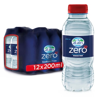 Alain Water Zero Sodium 200 Ml 12 Pieces