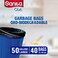 Sanita Club Garbage Bags  OXO Biodegradable Heavy Duty Large 50 Gallons 20 Bags 76x95cm
