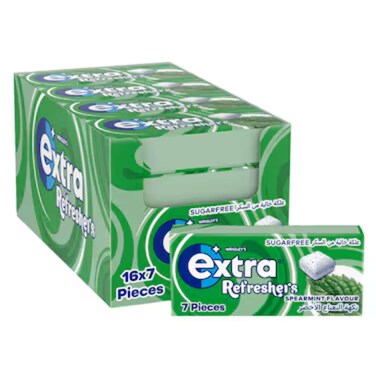 Wrigleys Extra Refresh Spearmint 15.6gr x 16 Pieces