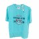 Mens T Shirt Short Sleeve Blue Size L