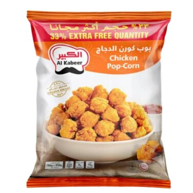 Al Kabeer Chicken Popcorn 750g+250g Extra