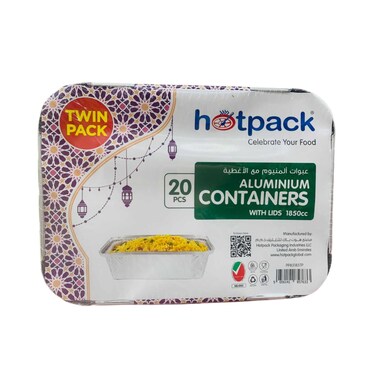 Hotpack Aluminium Container 20 Pieces Set