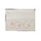Cannon Flower Border Wash Cloth White 33x33cm