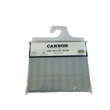 Cannon Pillow Sham Stripe Grey 1 Pieces