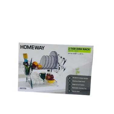 Homeway Dish Rack 2 Tier with Tray