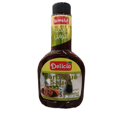 Delicio Barbeque Sauce Spicy Flavorful Spicy 532ml