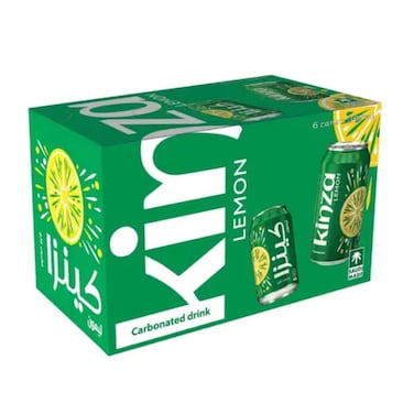 Kinza Lemon Carbonated Drink 6 x 360 ml