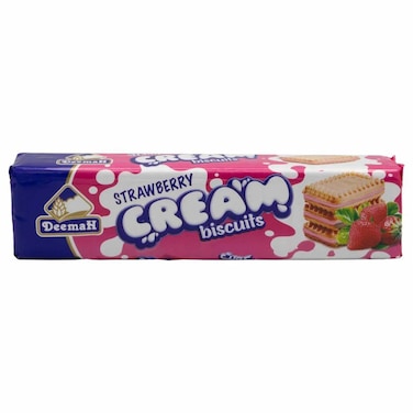 Deemah Cream Biscuit Strawberry 68g