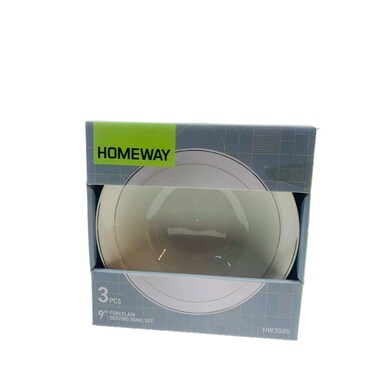 Homeway Porcelain Serving Bowl Set 9 inch 3 Pieces