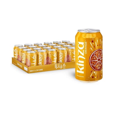 Kinza Orange Carbonated Drink 24x360ml