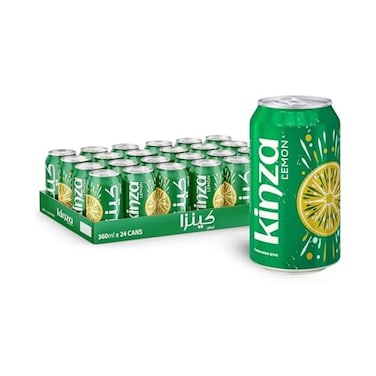 Kinza Lemon Carbonated Drink 24x360ml