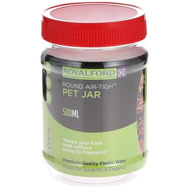 Royalford Round Pet Jar 500ml