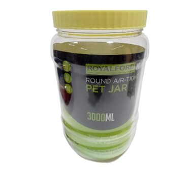 Royalford Round Tight Pet Jar 3000ml