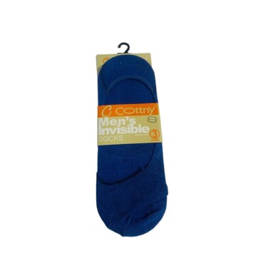 Mens Socks Invisible Plain 3 Pieces