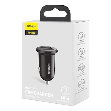 Baseus Grain Pro Car Charger 4.8A