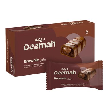 Deemah Brownie Cake Filled with Chocolate Cream 12 x 37 gr