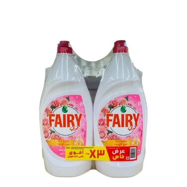 Fairy Dishwashing Liquid Rose 2 x 800 ml