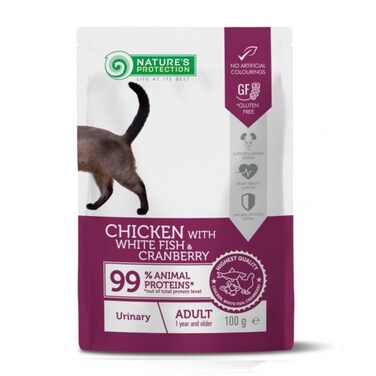 Natures Protection Chicken with White Fish and Cranberry 100g