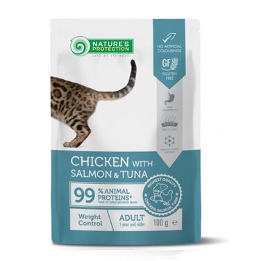 Natures Protection Chicken with Salmon and Tuna 100g