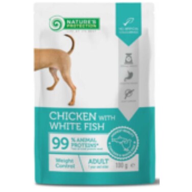 Natures Protection Chicken with White Fish Dog 100g