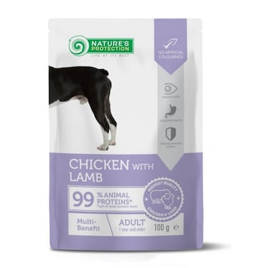Natures Protection Chicken with Lamb Dog 100g
