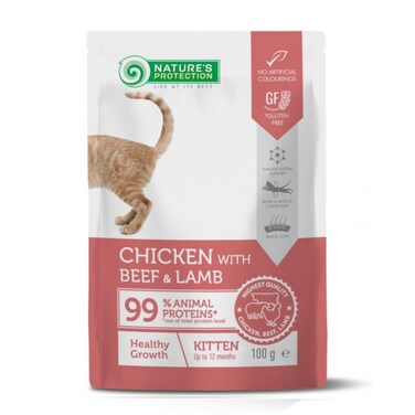 Natures Protection Chicken with Beef and Lamb 100g