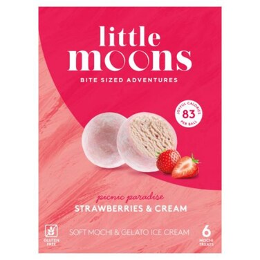 Little Moons Strawberry and Cream Mochi Ice Cream 192g