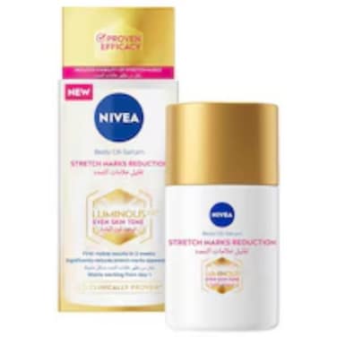 Nivea Body Oil Serum Stretch Marks Reduction Luminous 630 Skin Even Tone 100ml