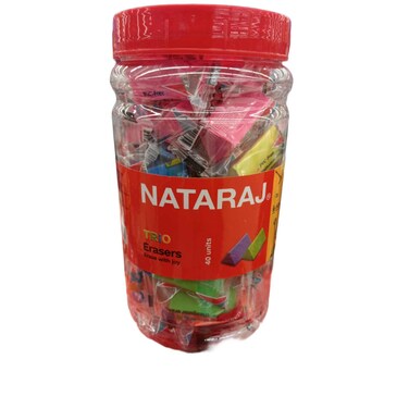Nataraj Eraser Jar 40 Pieces