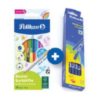 Pelikan Color Pencil 12 + HB Pencil 12